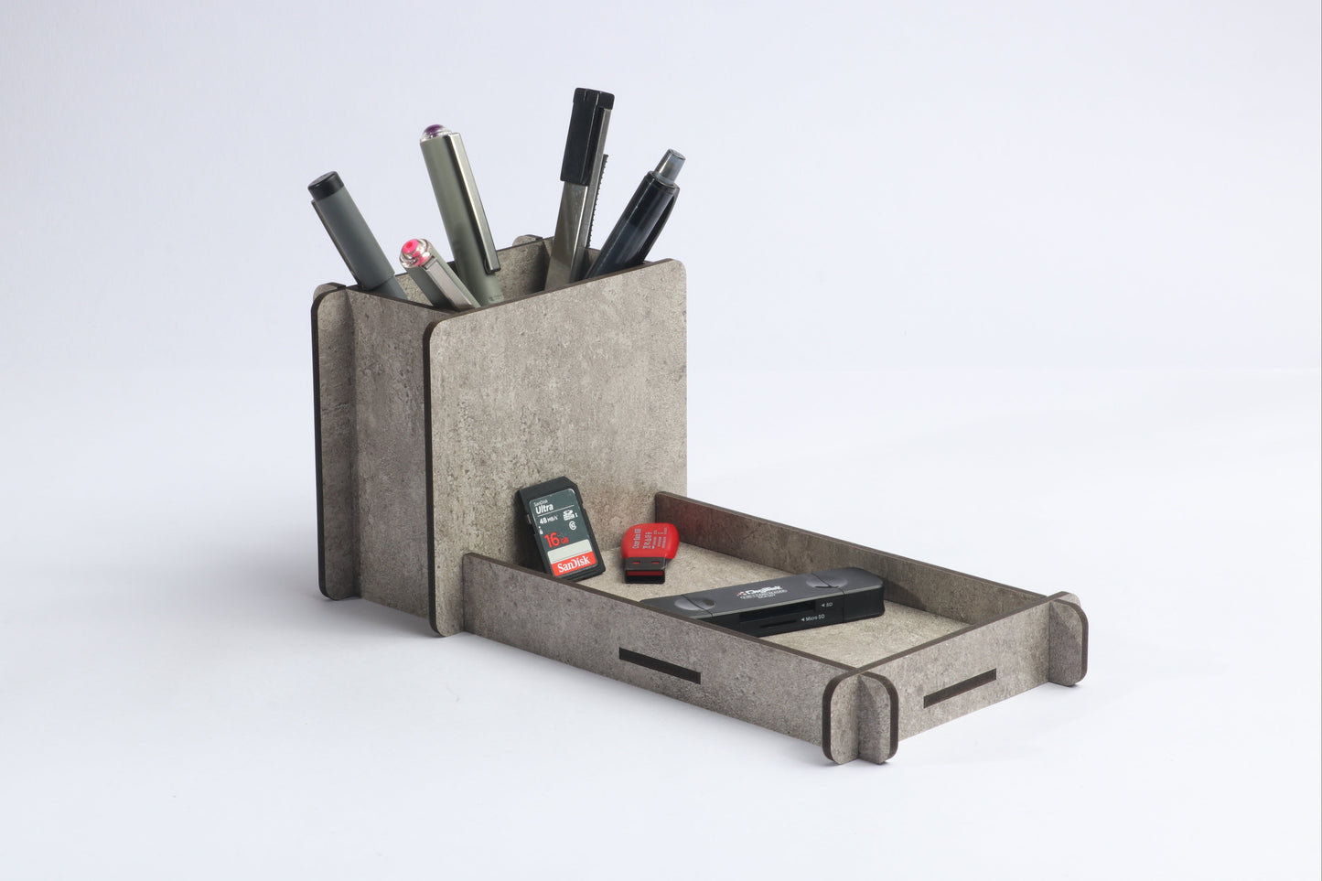 Pen Holder with Utility Tray