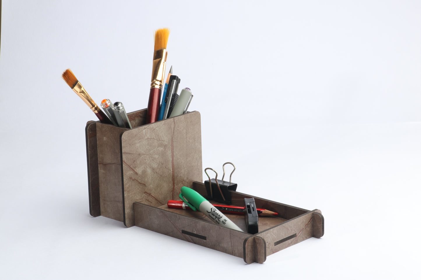 Pen Holder with Utility Tray